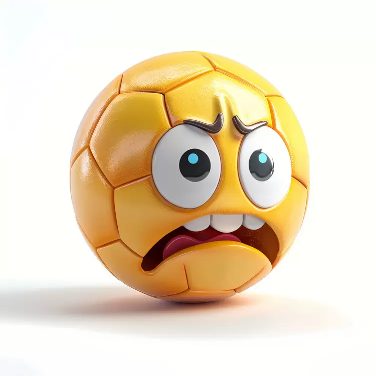 cartoon ball face