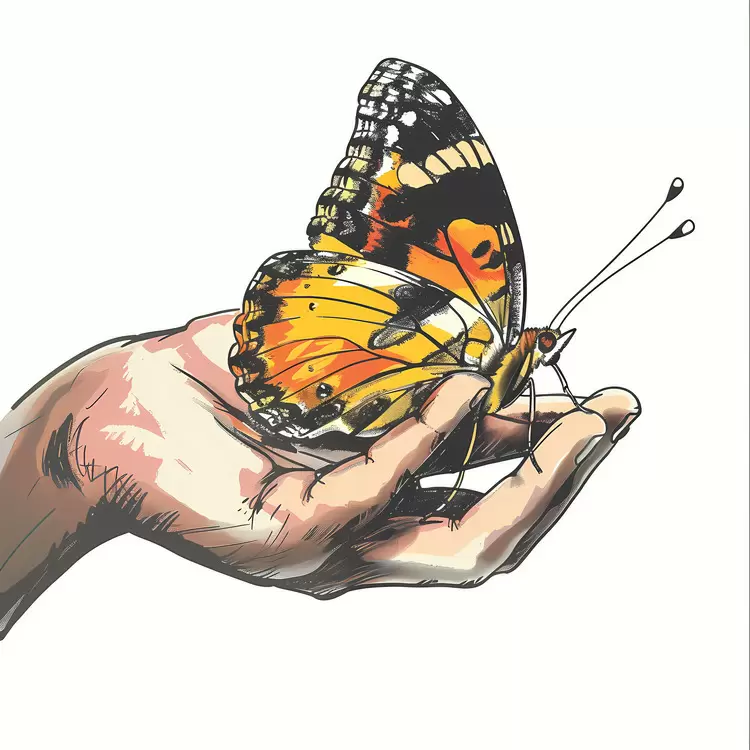 butterfly hand