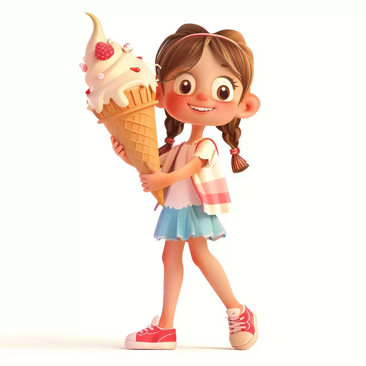 huge icecream kid