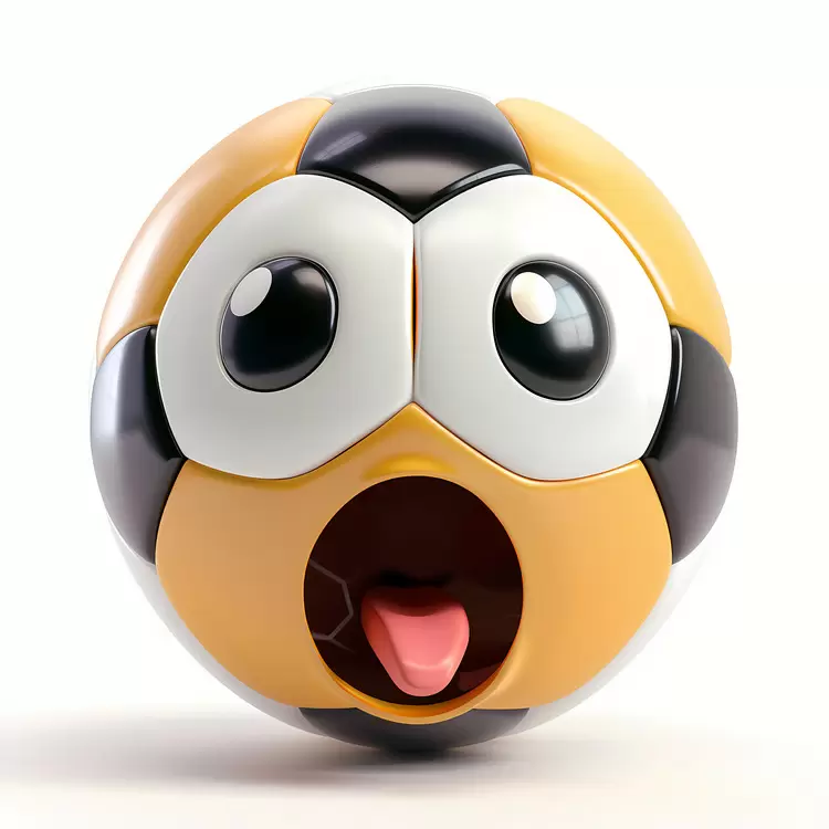 cartoon ball face
