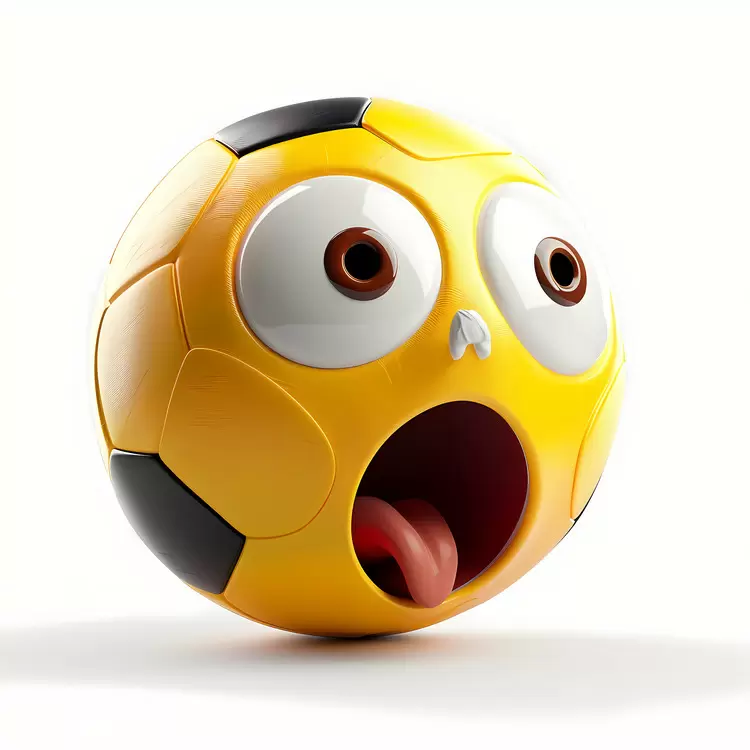 cartoon ball face