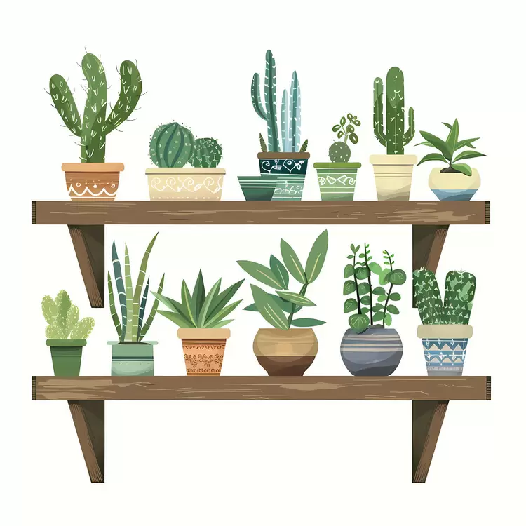 shelf of plant