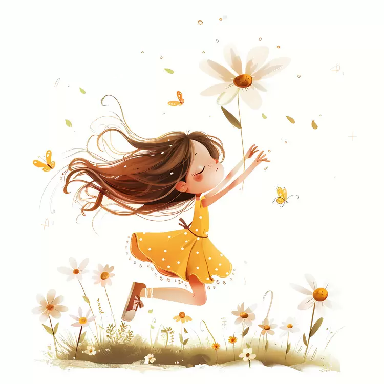 fly with a flower