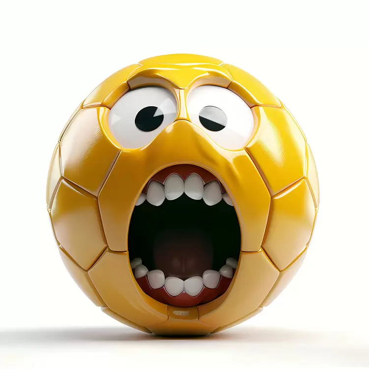 cartoon ball face