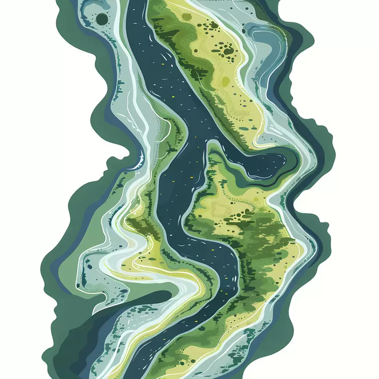river aerial view