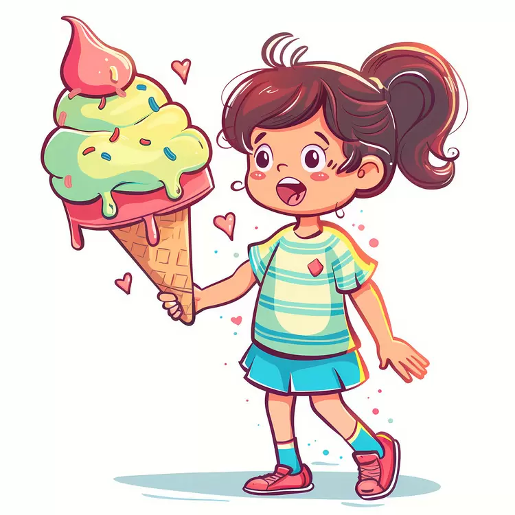 huge icecream kid