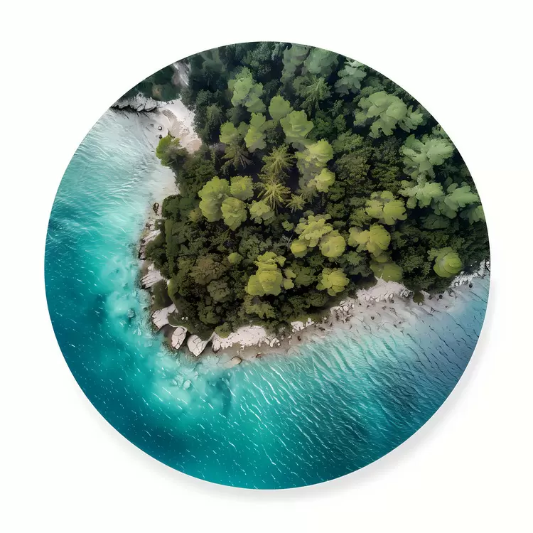 aerial view lake