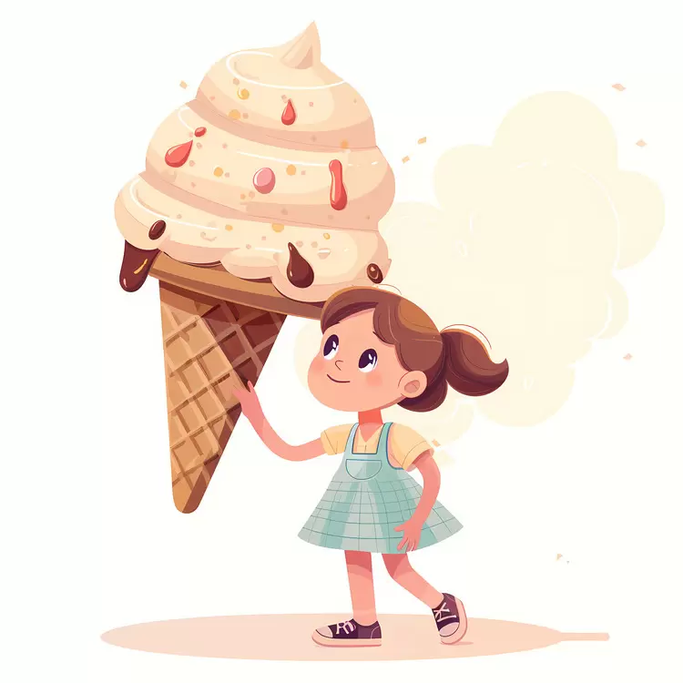 kid huge icecream