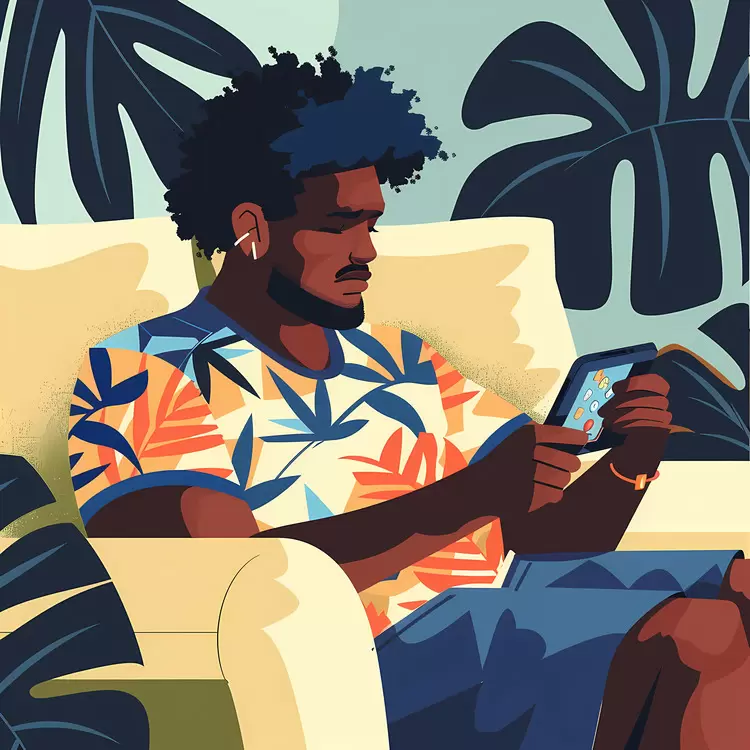 man playing game