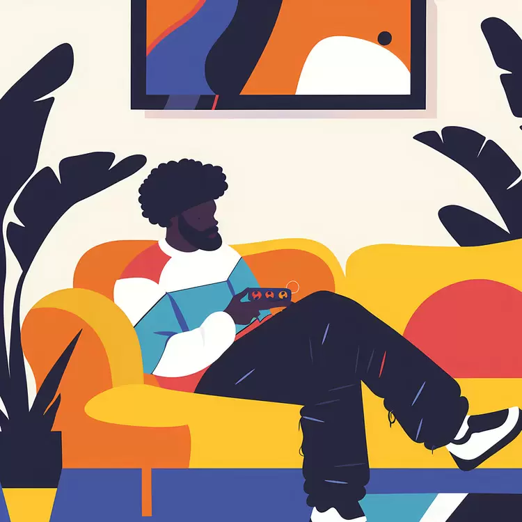 man playing game
