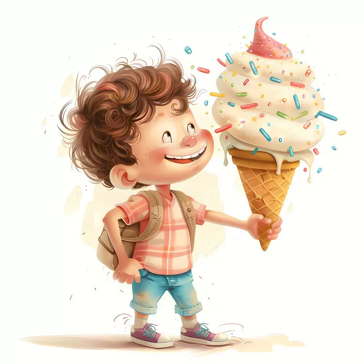 kid huge icecream