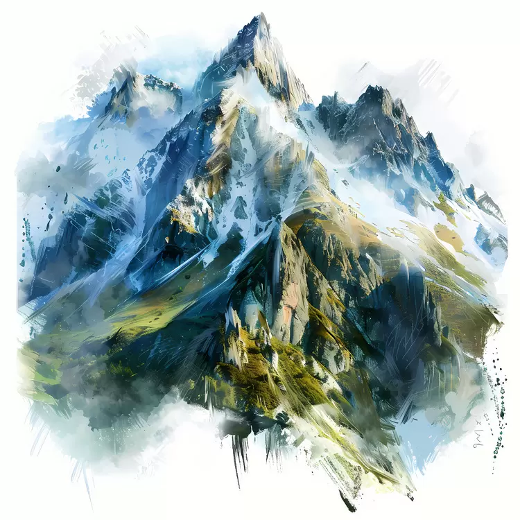 mountain aerial view