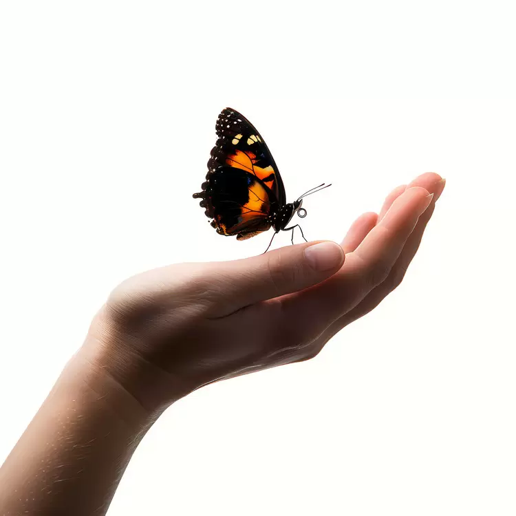butterfly hand