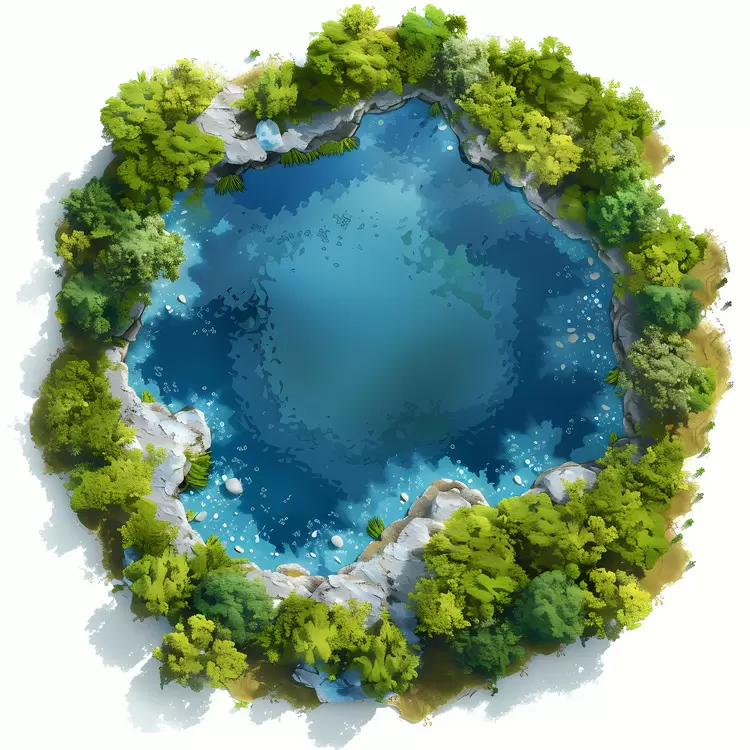 lake aerial view
