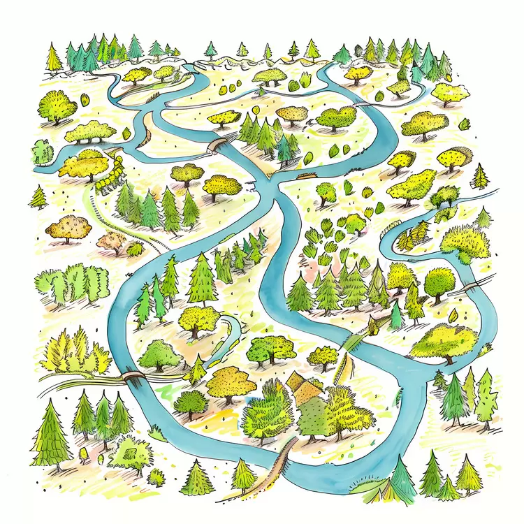 river aerial view