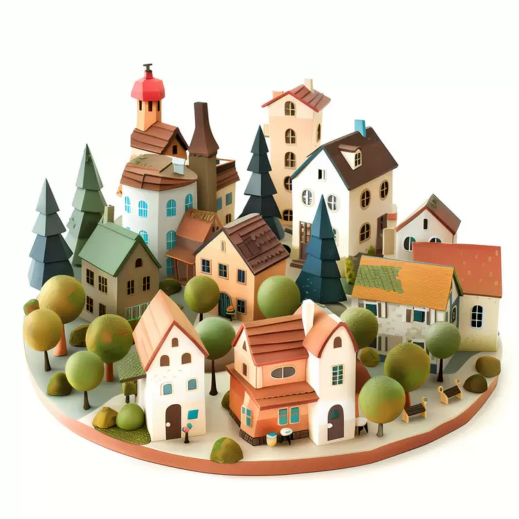 village town