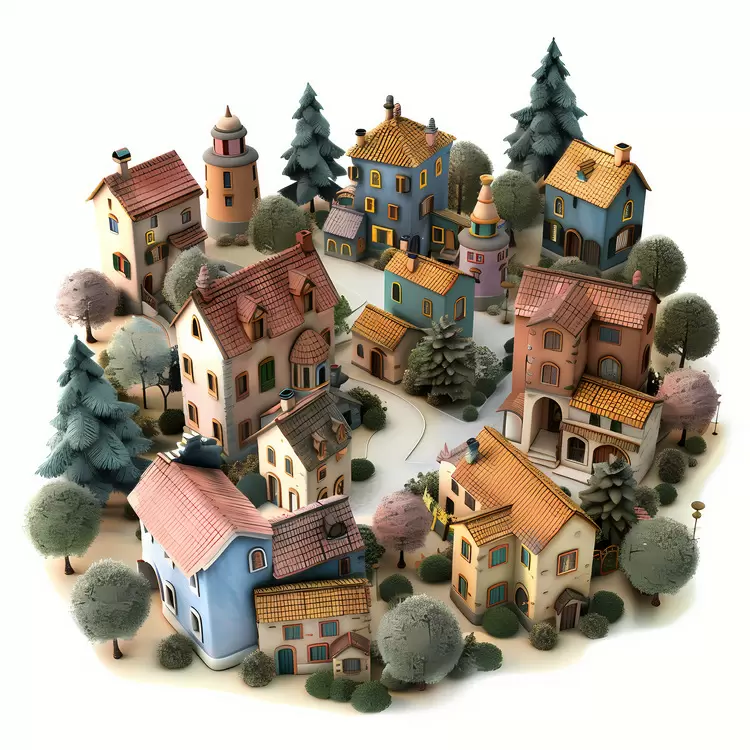village town