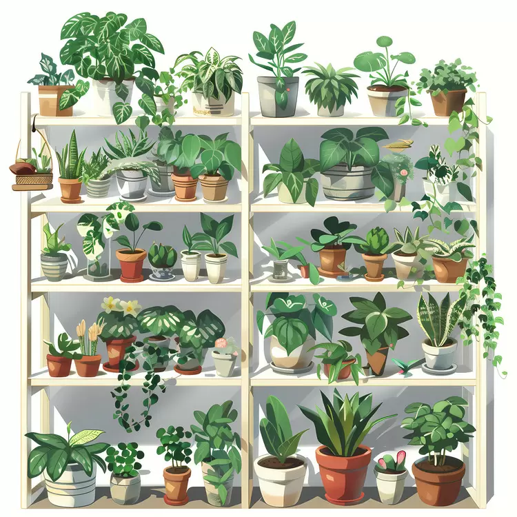 shelf of plant