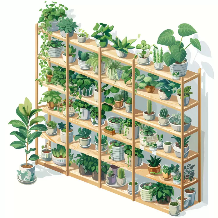 shelf of plant