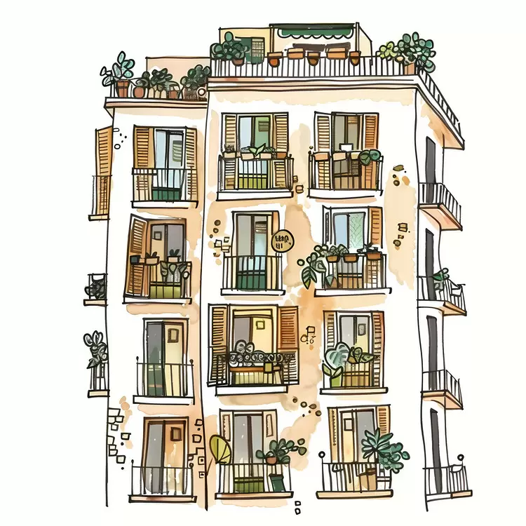 balconies building