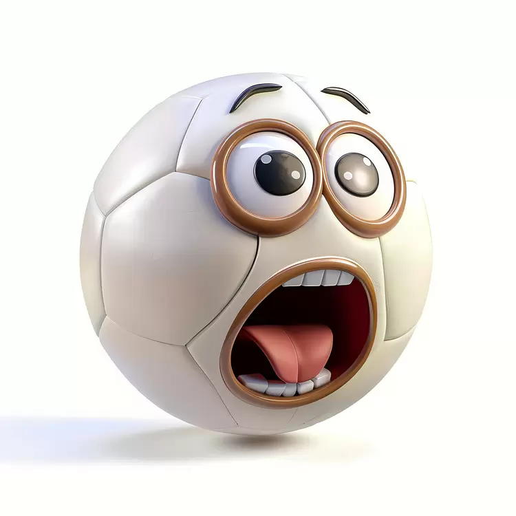 cartoon ball face