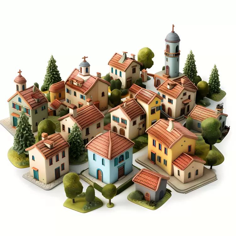 village town