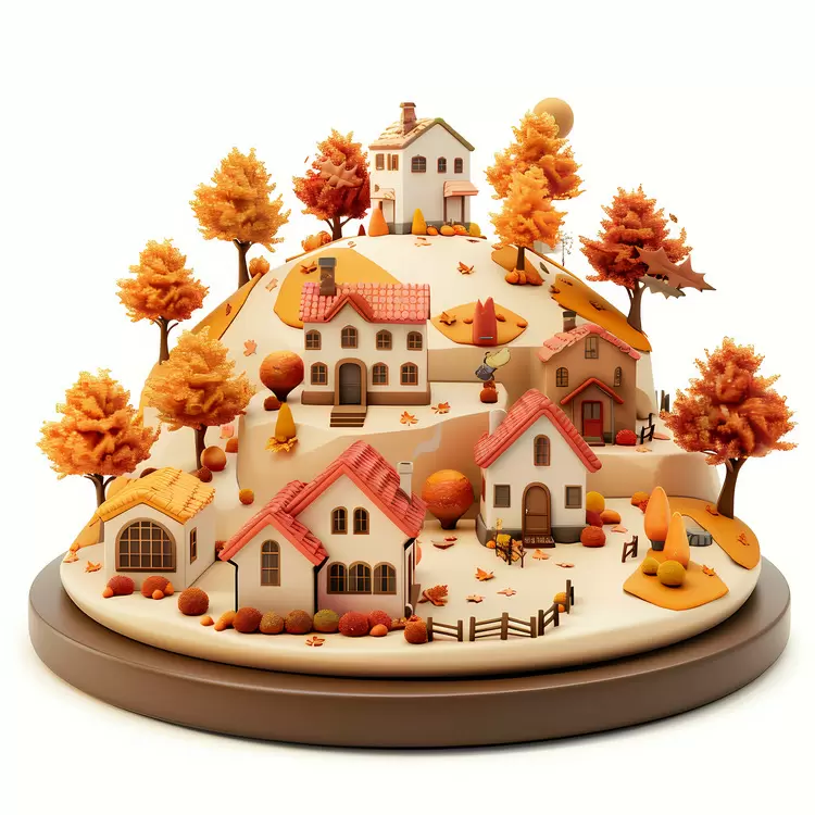 Autumn village