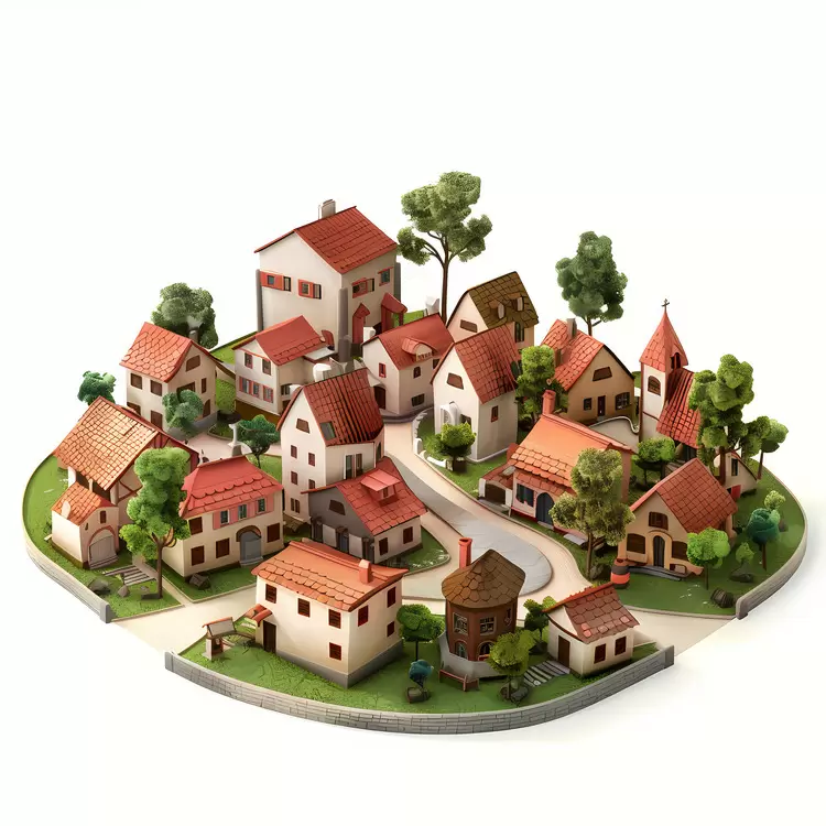 village town