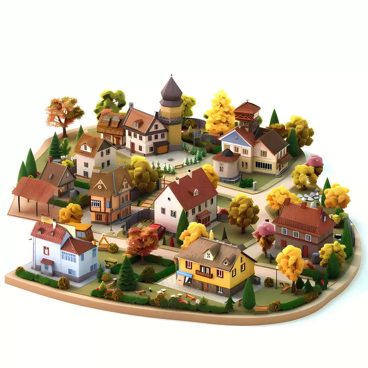 village town