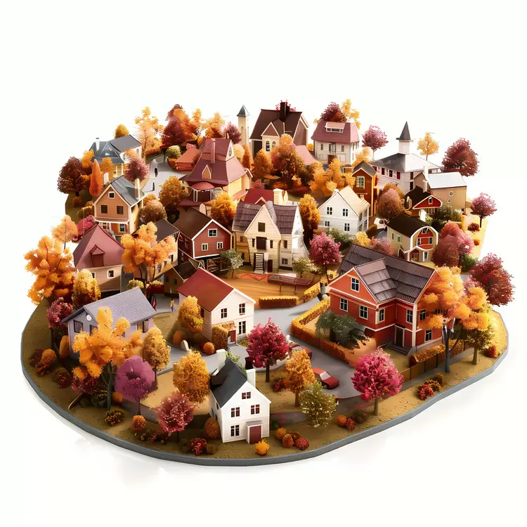 Autumn village