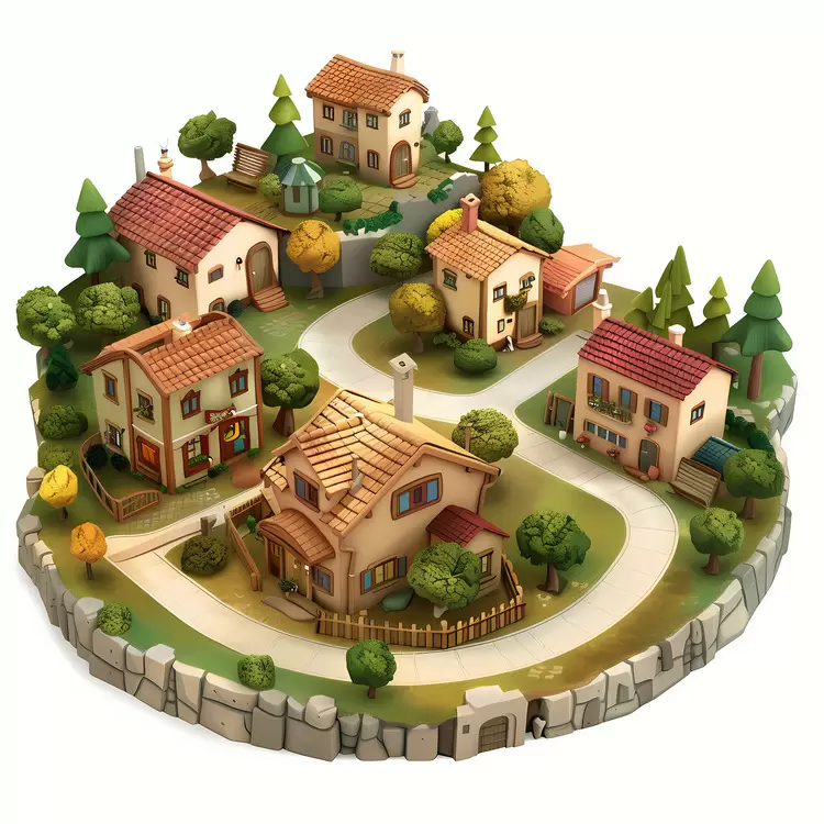 village town