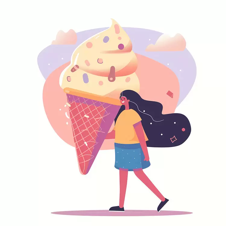 huge icecream kid