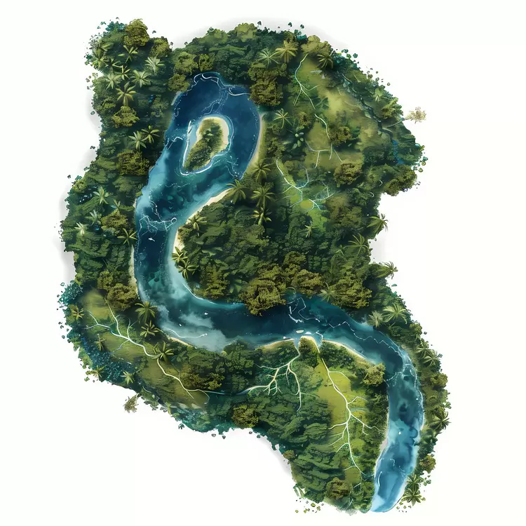 river aerial view