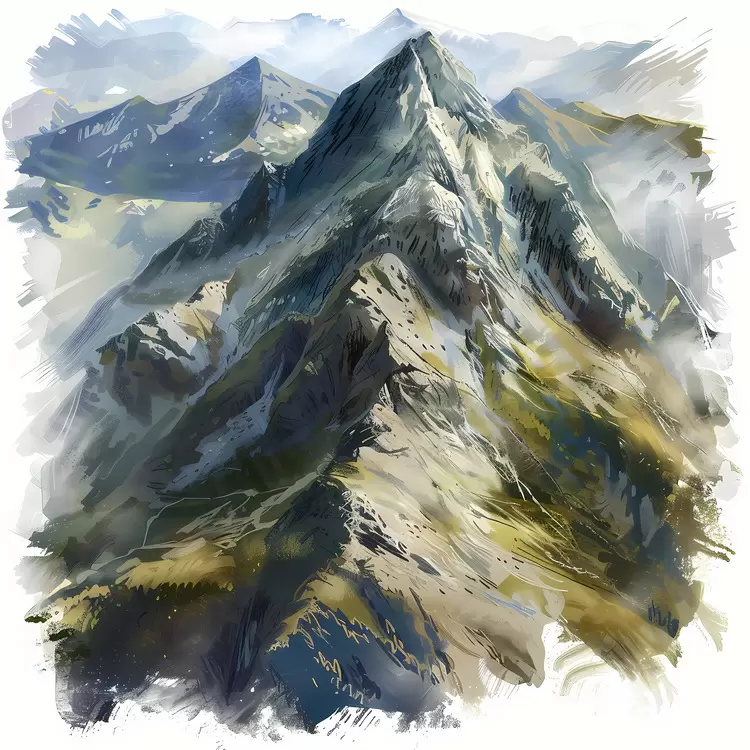 mountain aerial view