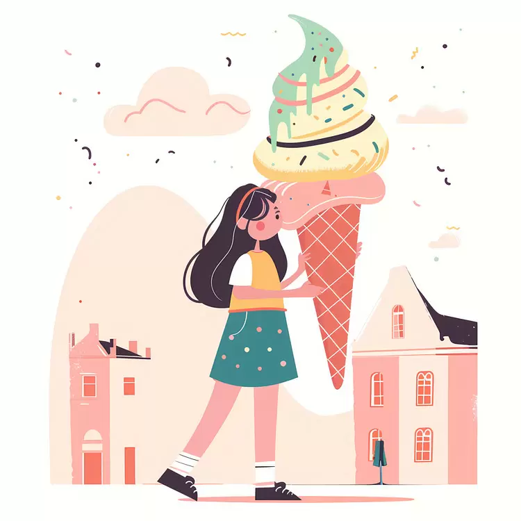 huge icecream kid