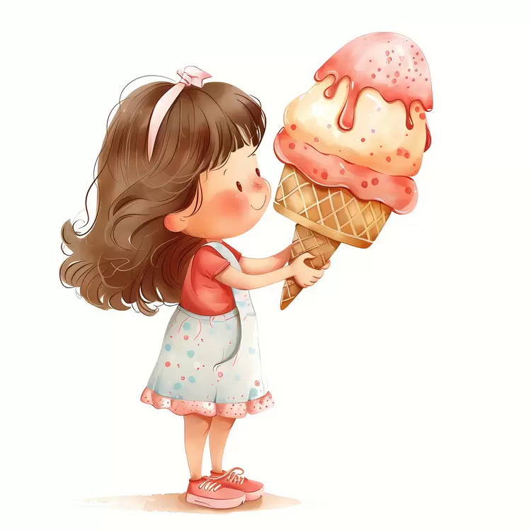 kid huge icecream