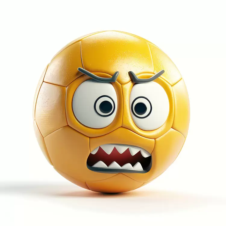 cartoon ball face