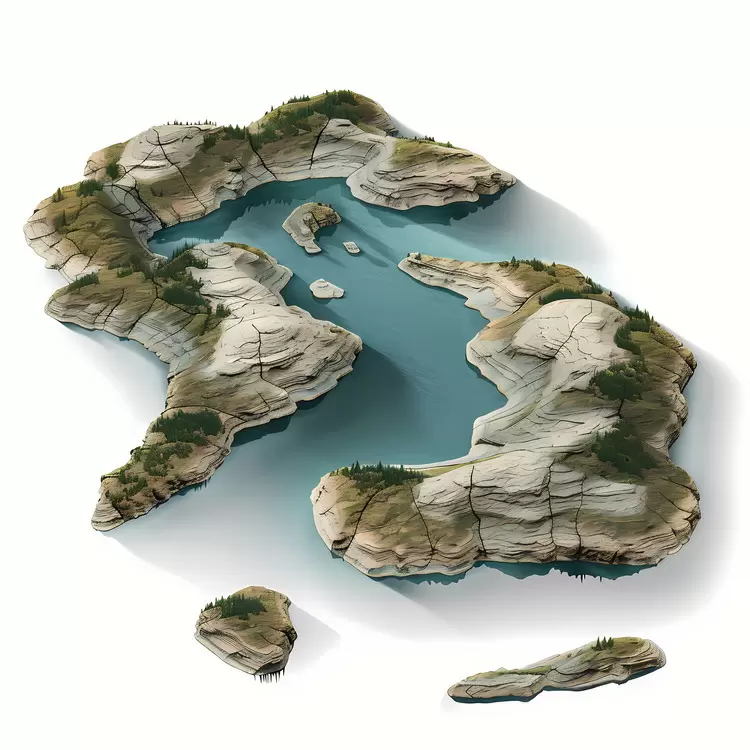 aerial view lake