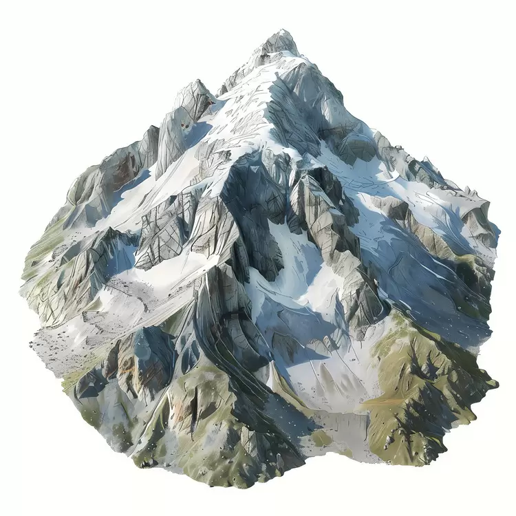 aerial view mountain