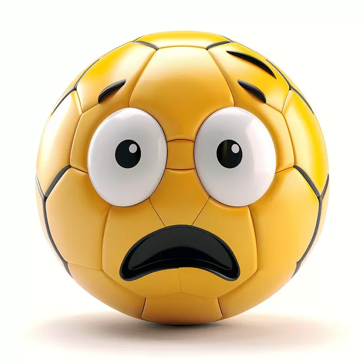 cartoon ball face