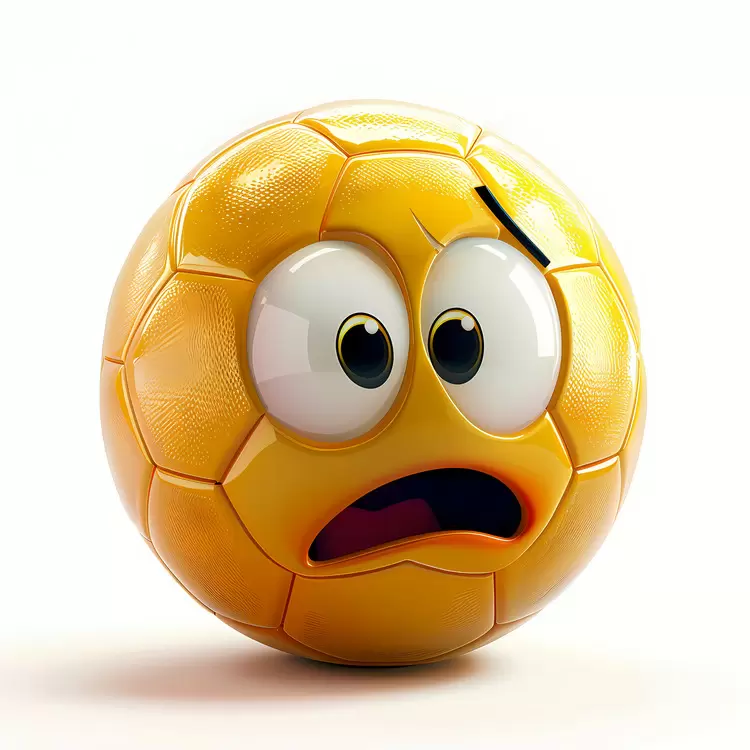 cartoon ball face