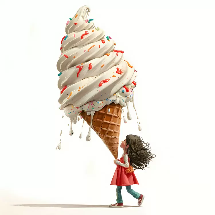 huge icecream kid