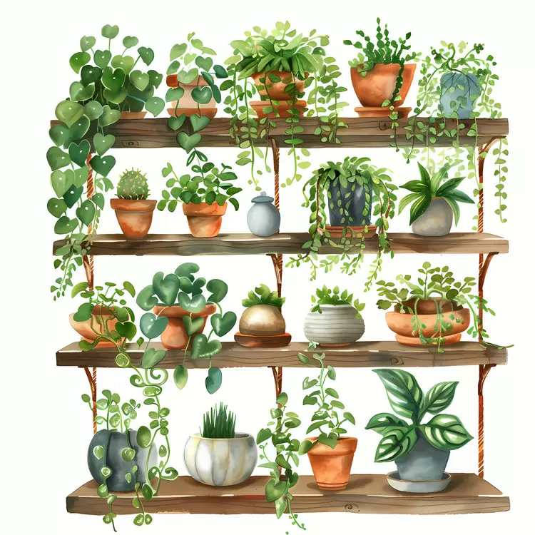 shelf of plant