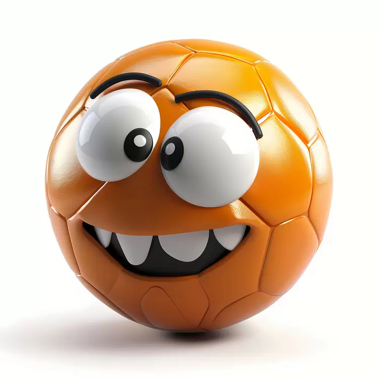 cartoon ball face