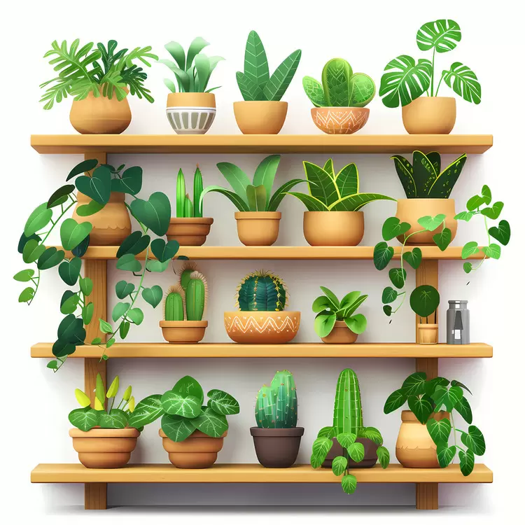 shelf of plant