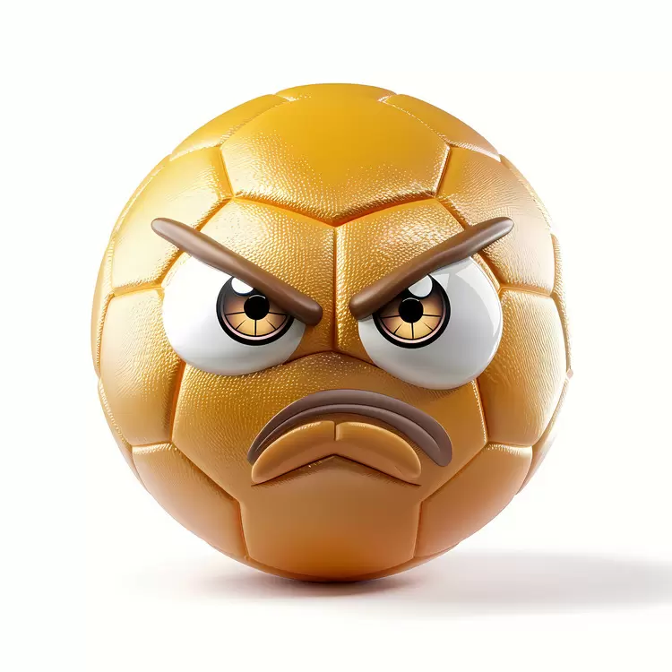 cartoon ball face