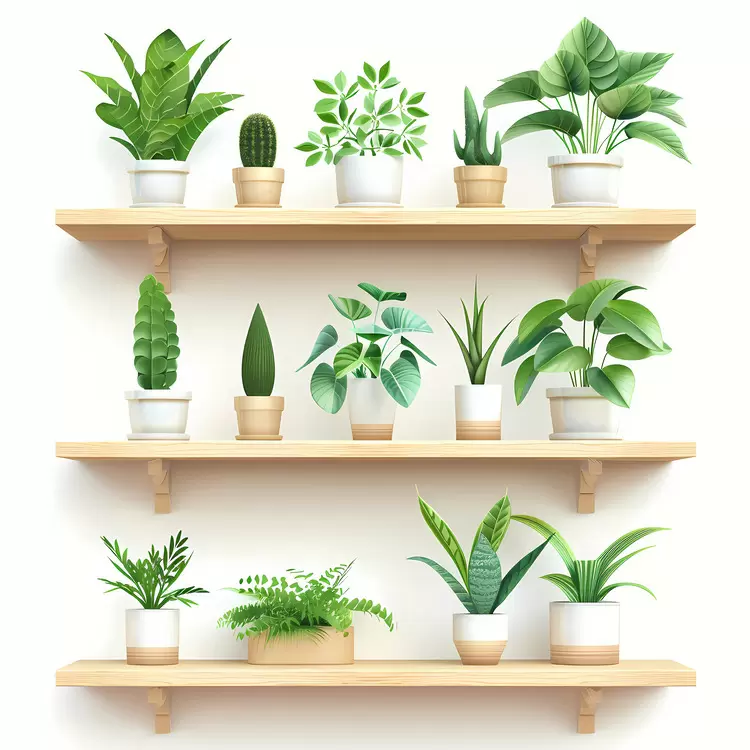 shelf of plant