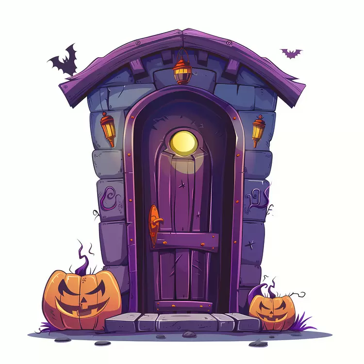 spooky halloween door