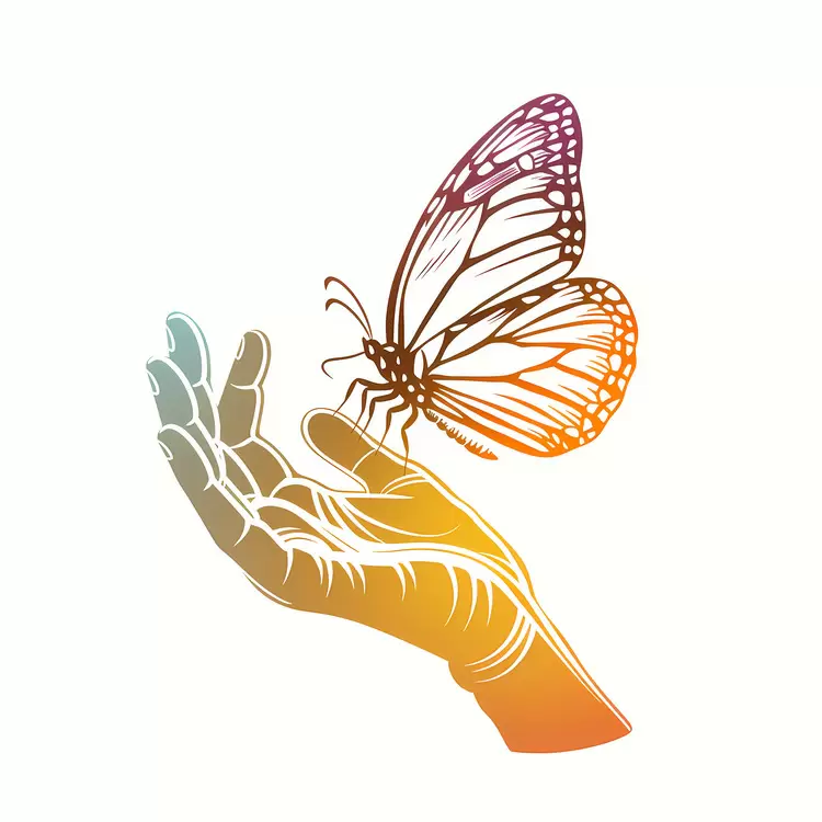 butterfly hand