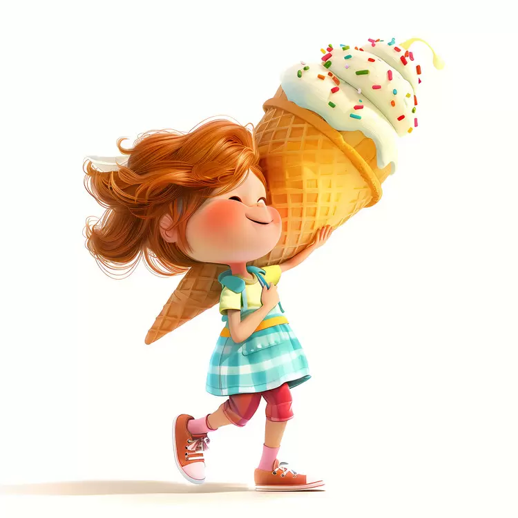 huge icecream kid
